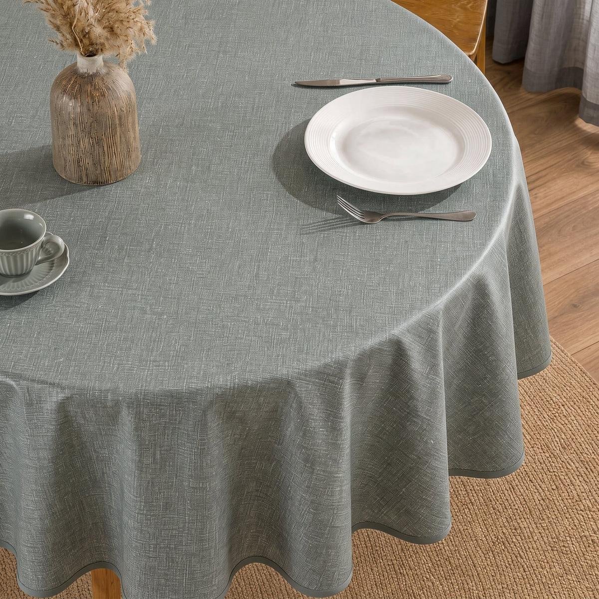 Rond Tafelzeil Mandara Dark Green - 160cm