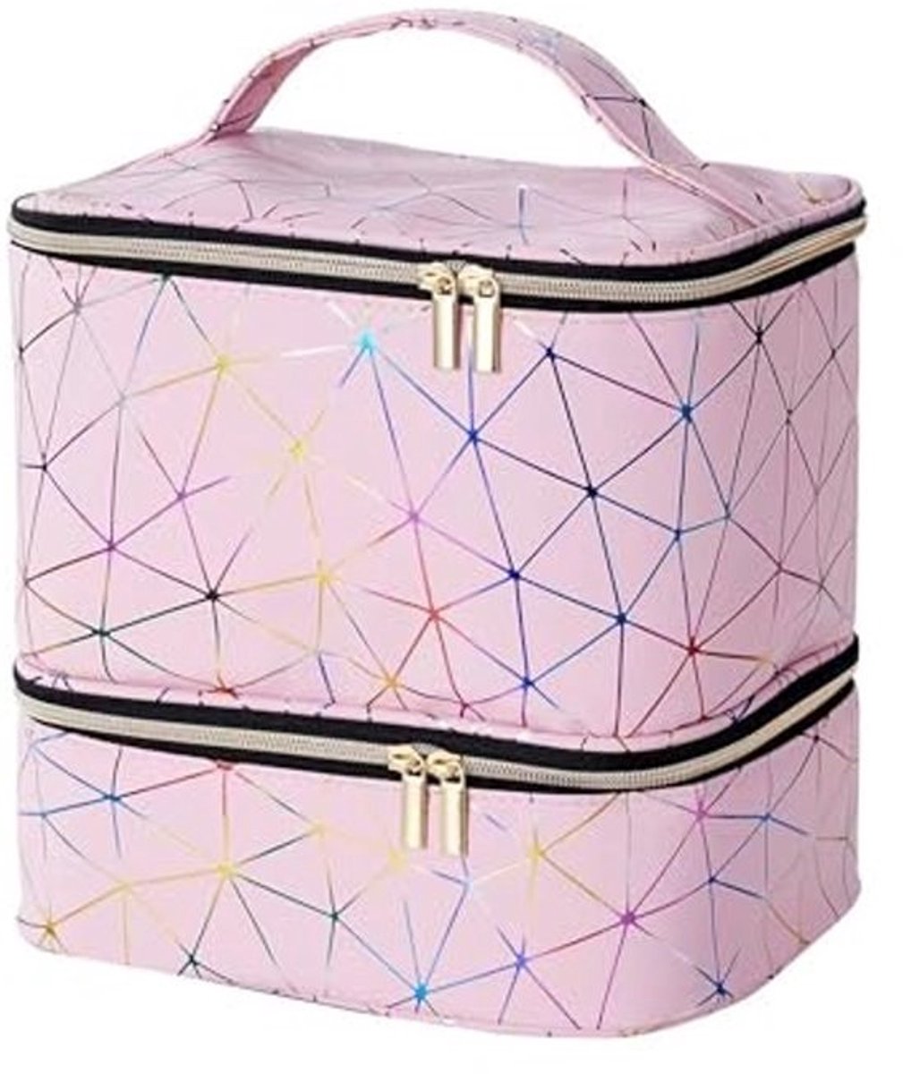 Grote make-uptas en nagellak-organizer voor 30 flessen - ideaal voor beauty en manicure