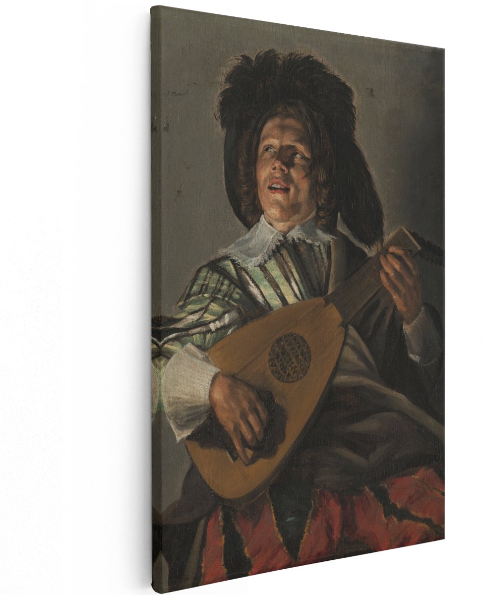 Artaza Canvas Schilderij De Serenade - Judith Leyster - 120x180 cm - Groot - Kunst - Wanddecoratie Woonkamer