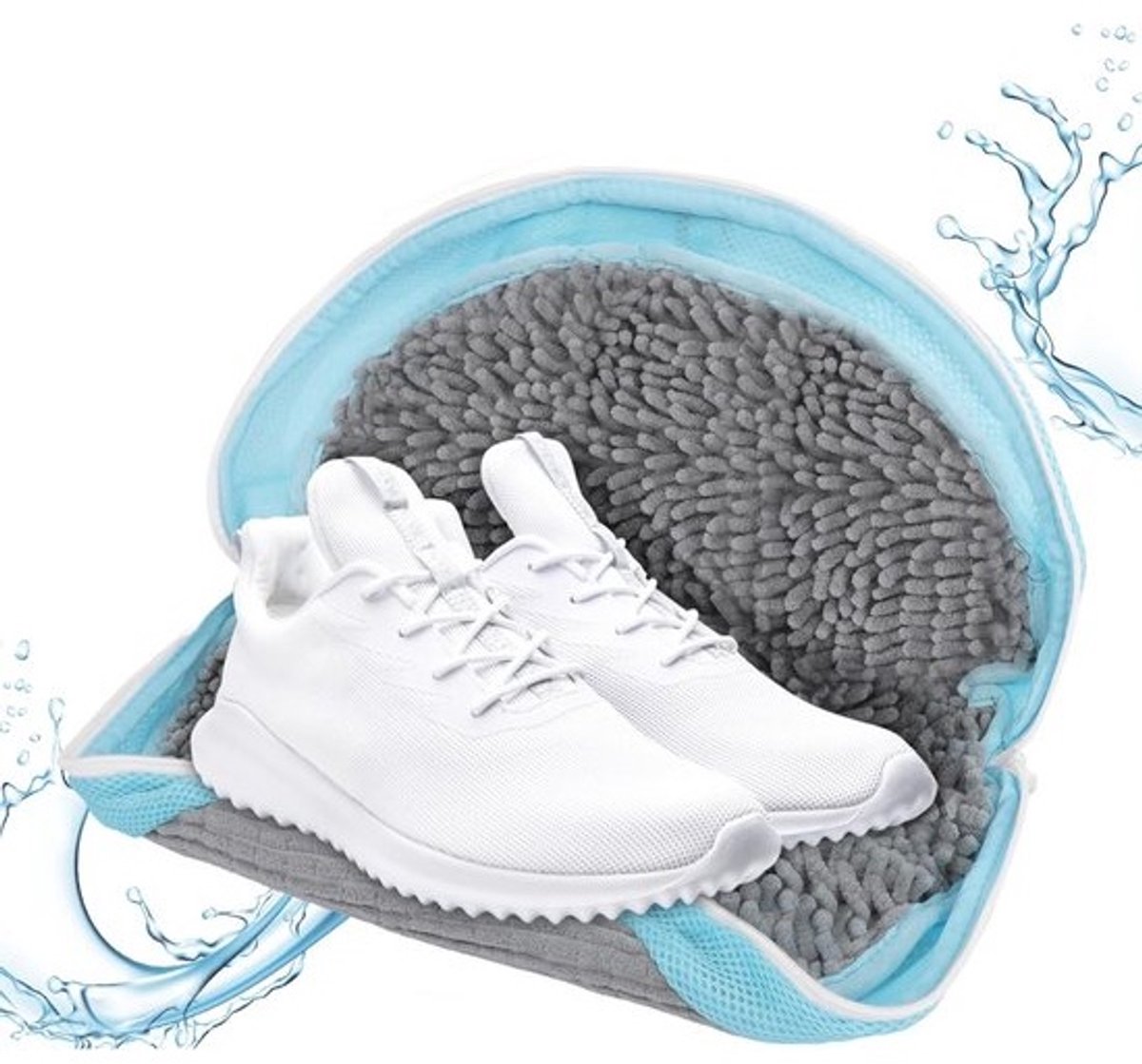 Reinigingswaszak voor Sneakers - Herbruikbaar Wasnet met 360 Graden Dieptereiniging