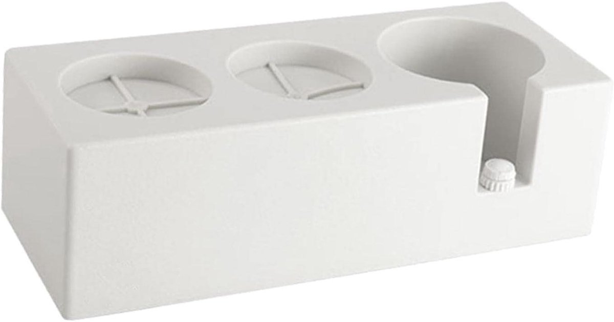 Koffie Tamper Standaard - Espresso Houder - Koffie Bereiden - Verstelbare Hoogte - 24cmx9.5cmx7.5cm - Wit