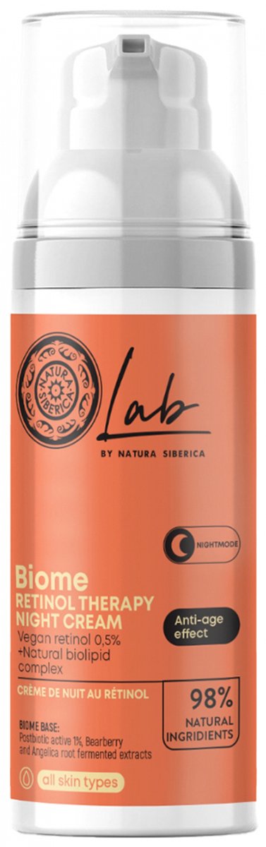 Natura Siberica Lab Biome Nachtcrème met Retinol 50 ml