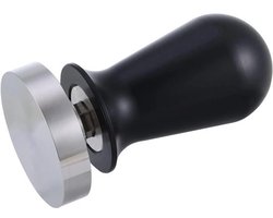 Espresso Tamper 54 mm met GeKalibreerd Compressiemechanisme - Roestvrijstaal - Zwart Afwerking