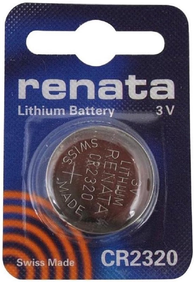 Lithium Knoopcel Batterij CR2320 - 3V Platte Ronde Batterij (1 Stuks)