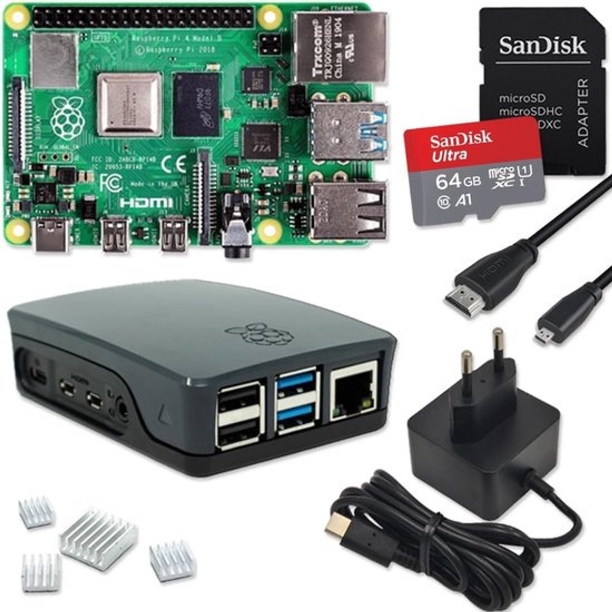 Mini Computer Kit - Single Board Computer - Doe Het Zelf Projecten - Quad-Core Processor - 4GB RAM 32GB Opslag