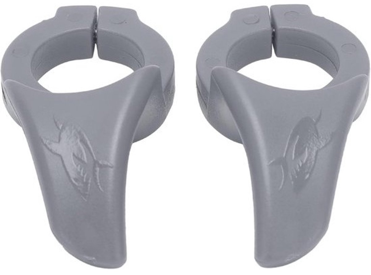 Fietssteun Stuur - Stuurverlenging Bar Ends - Comfortabel Fietsen - Ergonomisch Ontwerp - 33g - Grijs