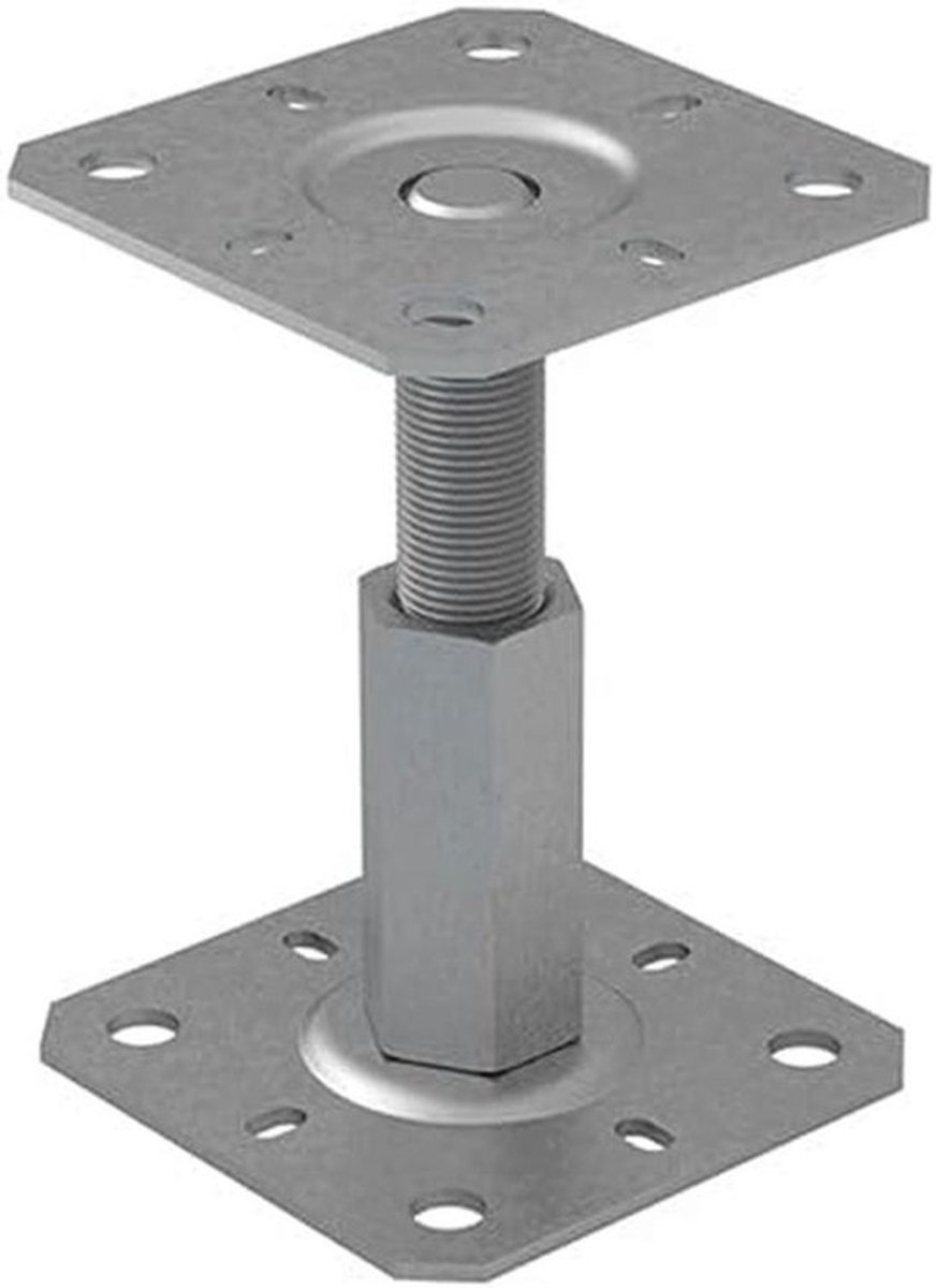 Hoogte verstelbare verhoogde post basis ondersteuning - 100 x 100 mm