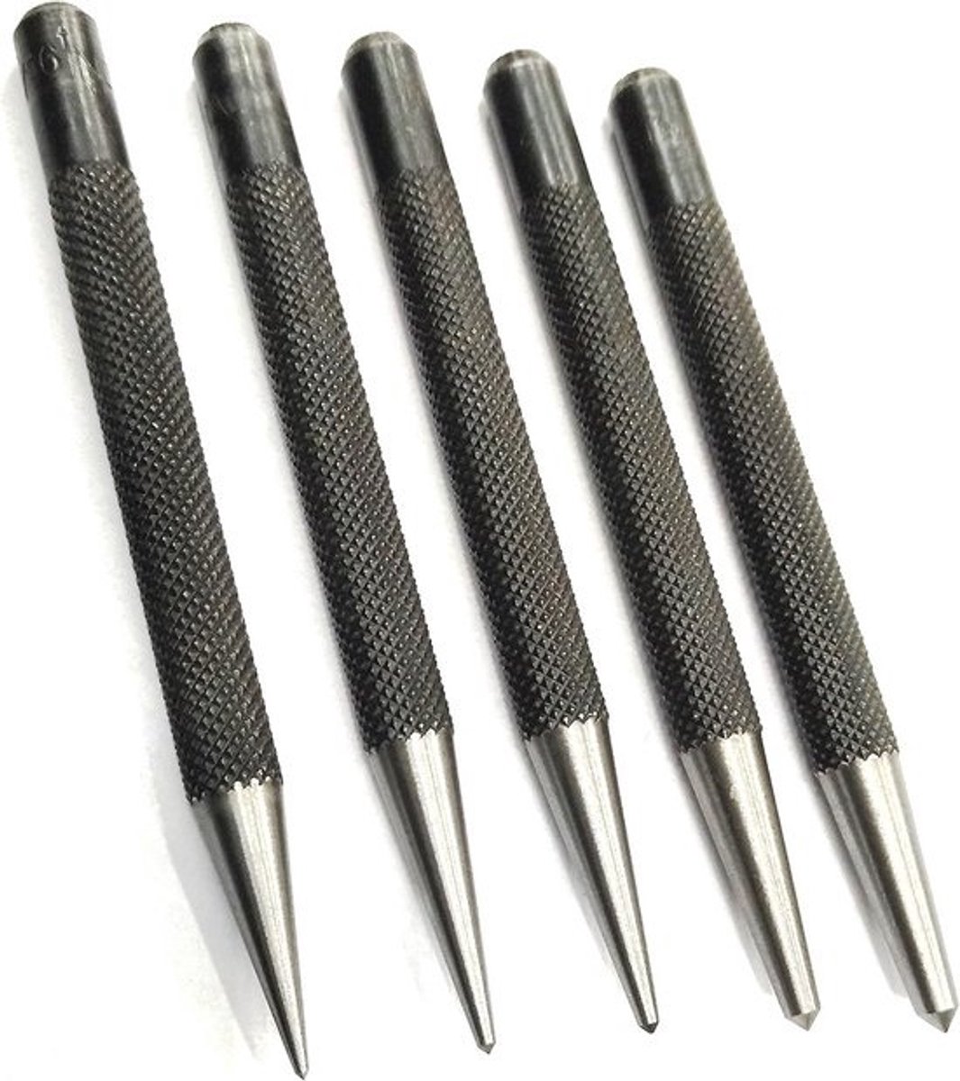 5-Delige Center Punch Set - Met Vierkante Kop - IJzerwaren voor Markeren & Voorboren