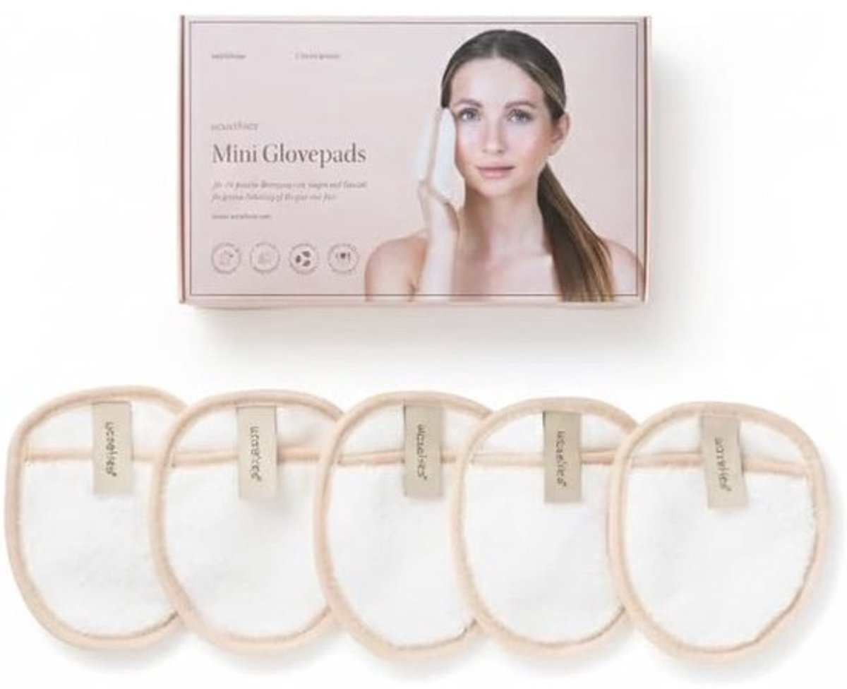 Wasbare mini-make-up pads set van 5 – Hypoallergene gezichtsreiniging voor alle huidtypes