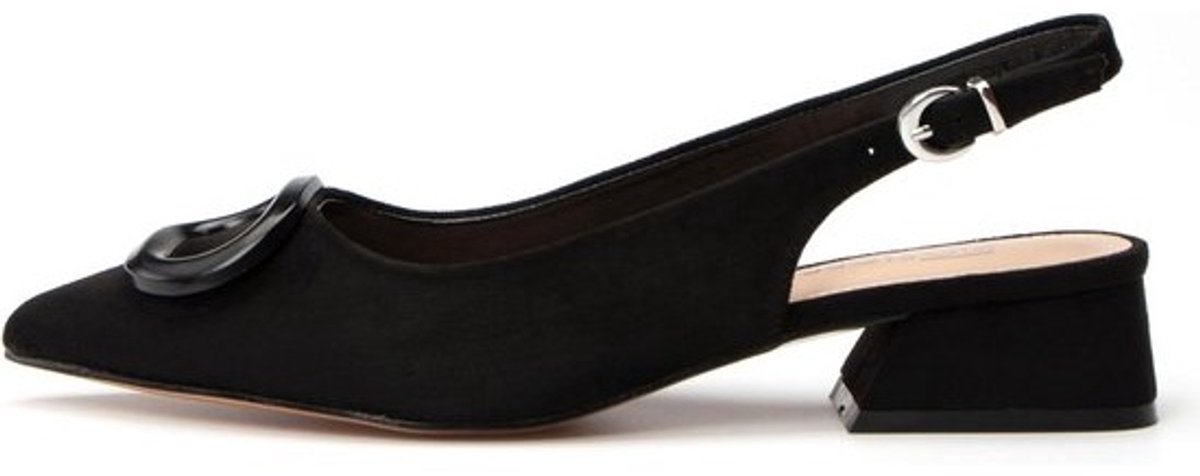 Damensp pumps met slingback - 4 cm blokhak in diverse kleuren