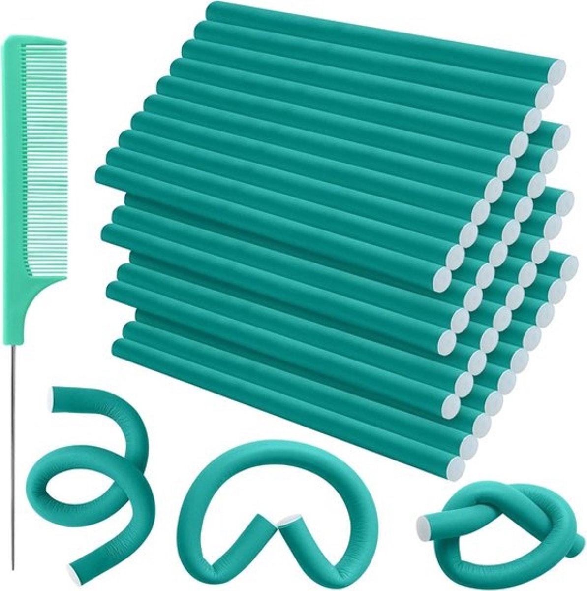 Flexibele Krultangenset - 40 stuks Geen Warmte Haarrollers voor Perfecte Krullen