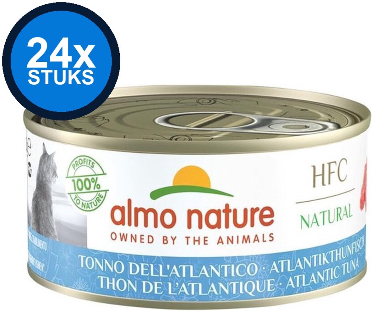 Almo Nature HFC - Kattenvoer - Atlantische Oceaan Tonijn - 24x150gr