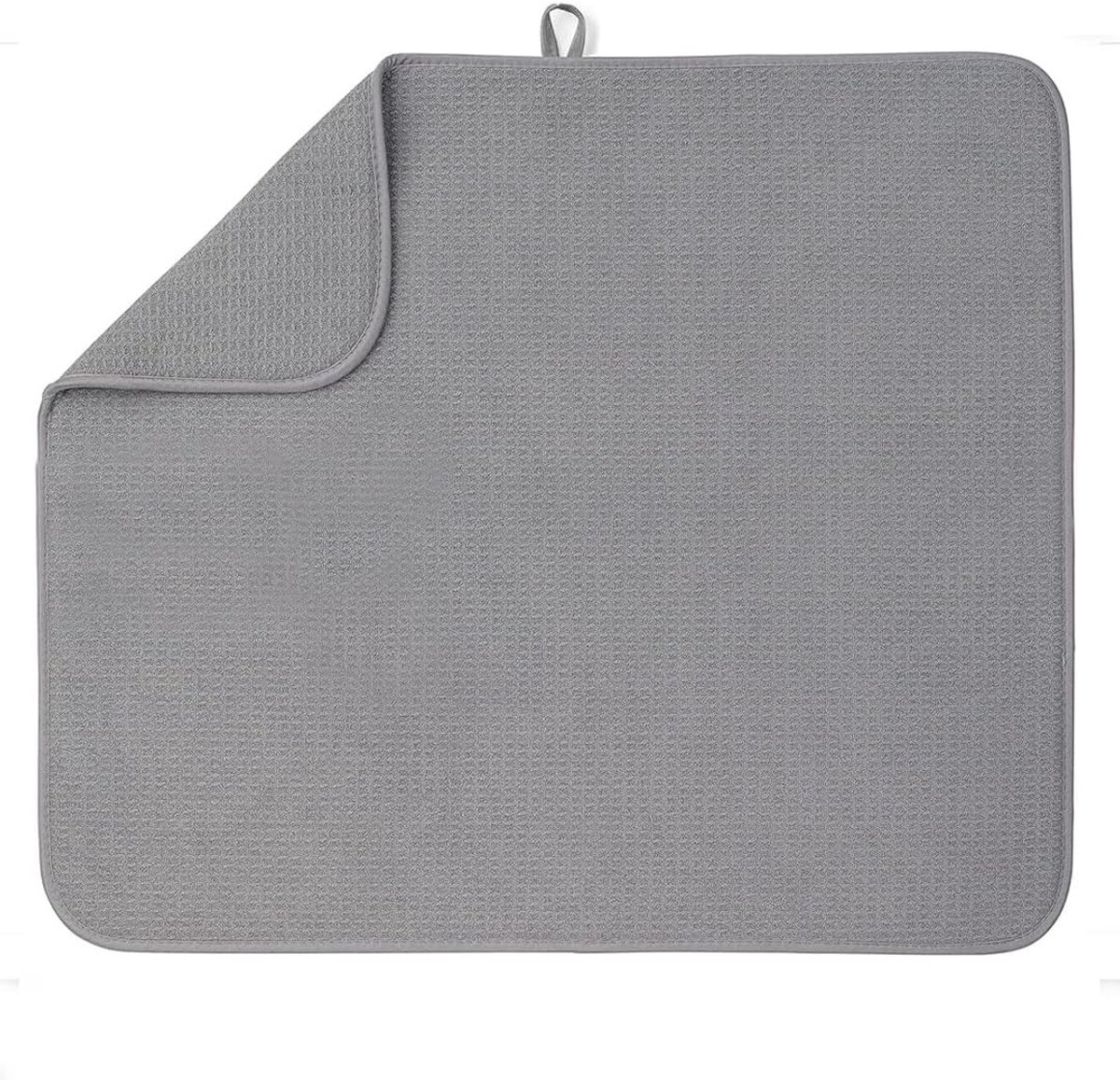 Super Absorbente Microvezel Afwasmat XXL - Ideaal voor Keuken, Vaatwasser en Droogruimte (Grijs, 40 x 46 cm)