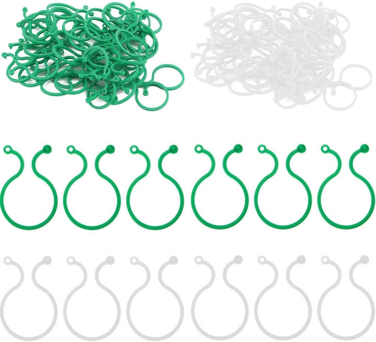 Plantenclips buiten - Groen - 4 cm - Herbruikbaar en Duurzaam - Voor Tuinplanten