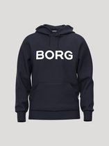 Björn Borg Essential 3 Hoodie Heren Trui met Capuchon Mannen - Katoen - Donkerblauw - Maat M