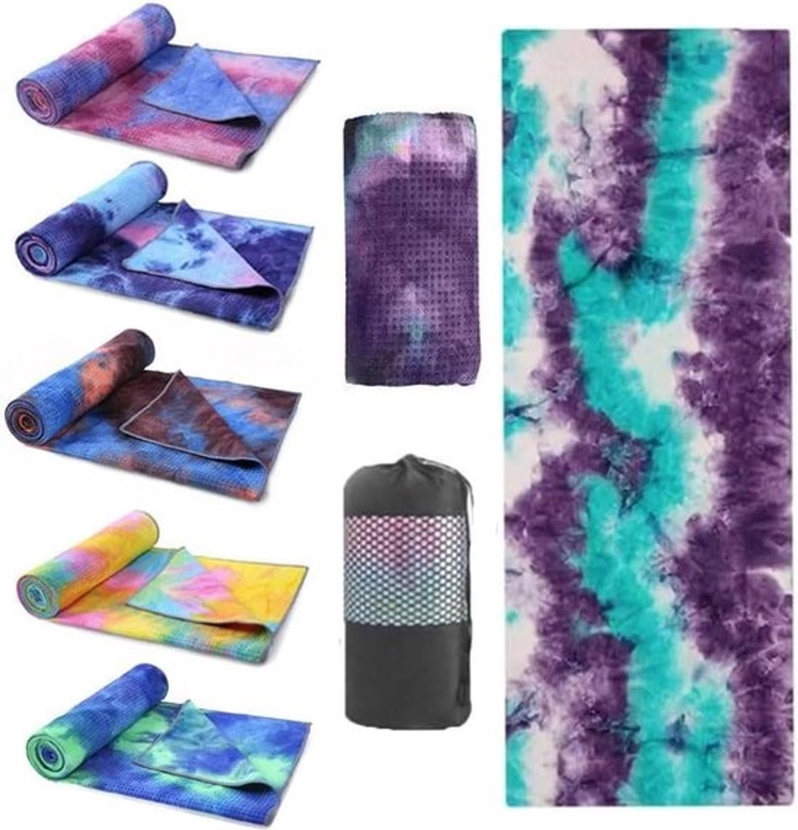 Antislip Yoga Handdoek | Sneldrogend en Zweetabsorberend | Ideaal voor Hete Yoga en Pilates