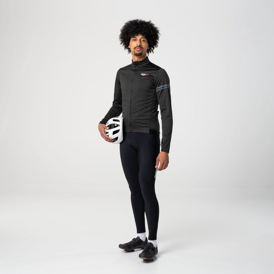 AGU Performance - Winterjack Heren - Softshell Fietsjack - Waterafstotend - Winddicht - Met Ventilatie - 3 Achterzakken - Zwart - S — afbeelding 3