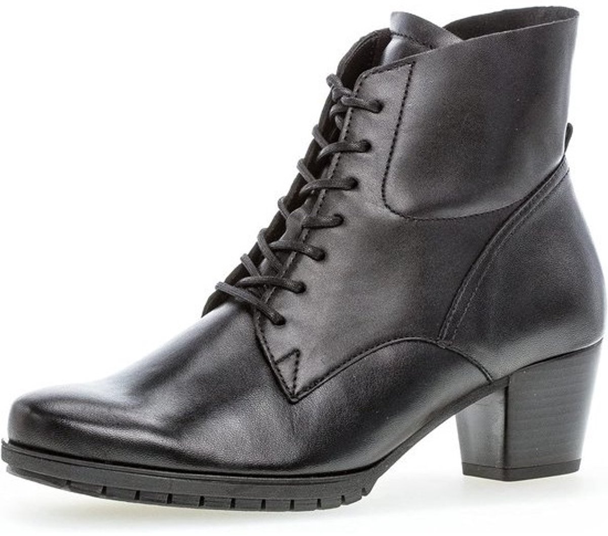Dames enkellaarsjes met nubuck bovenwerk en hak van 5 cm