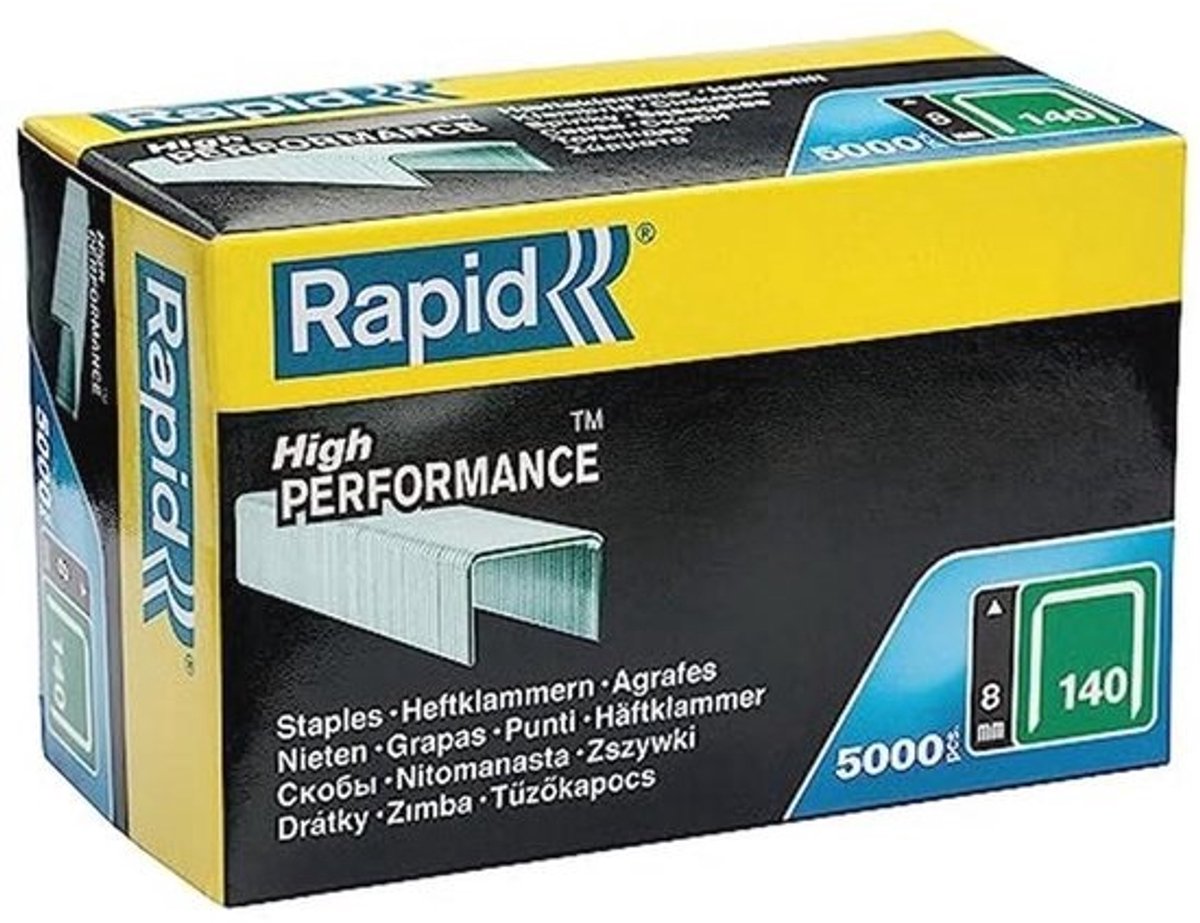 Staples 8mm voor Tacker Type 140 - 5000 Stuks - Platdraad Krammen voor Hout en Folie