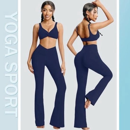 Hoge Taille Flared Yoga Broek voor Dames - Bootcut Sportleggings en Dansbroeken van hoge — afbeelding 2