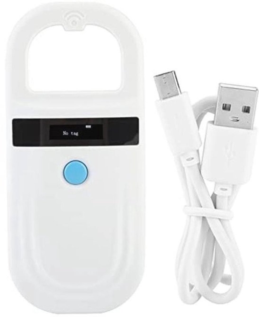 Oplaadbare Microchip Scanner voor Dieren - Handheld RFID-lezer met OLED-scherm