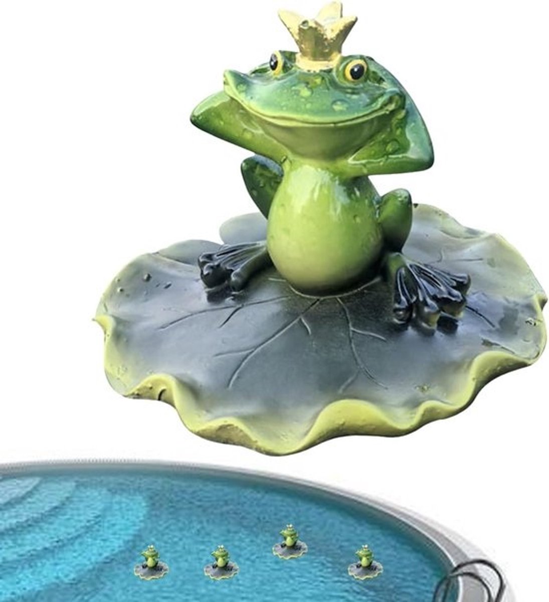 Drijvend Beeldje - Vijver Decoratie - Water Verfraaien - Realistisch Hars - 12 cm Breed - Multicolor