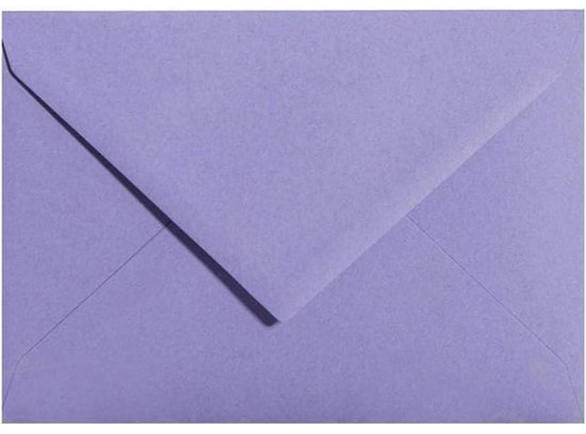 Enveloppen C6 - Wenskaarten enveloppen - Uitnodigingen versturen - 120 g/m² papier - 114x162 mm - Lila