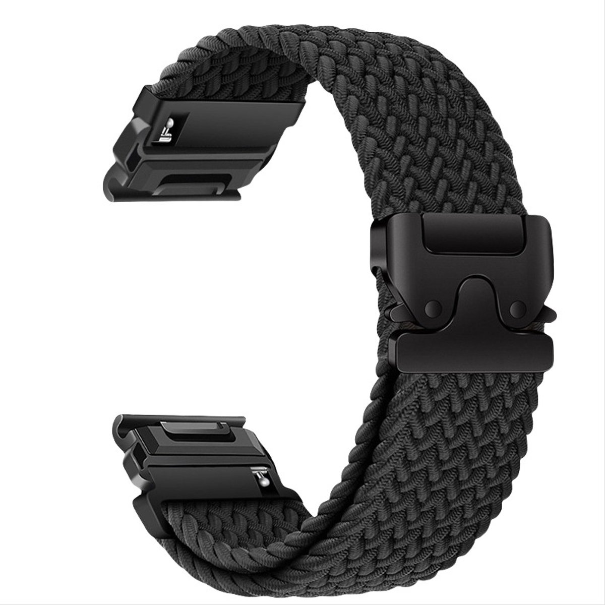 Elastische Nylon Geweven Horlogeband Compatibel met Garmin Fenix 8/7X Pro/955/965 met Magnetische Sluiting