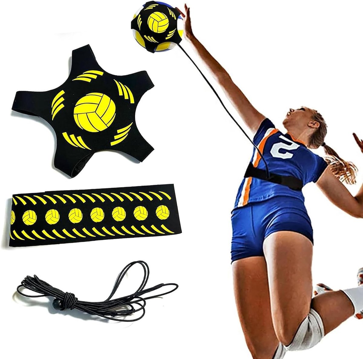 Volleyball Spike Trainer - Trainingshulpmiddel voor Beginners, Service Training en Armbewegingen, Verbeter je Spelvaardigheden