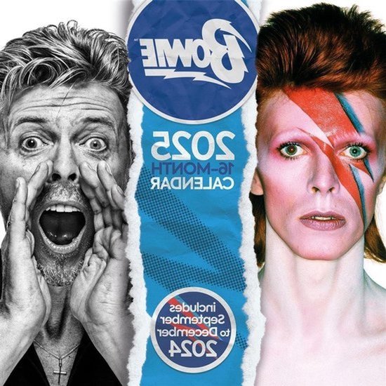 David Bowie Kalender - Muurkalender Muziek - Jaar Plannen - Iconische Beelden - 30 x 30 cm - Multicolor