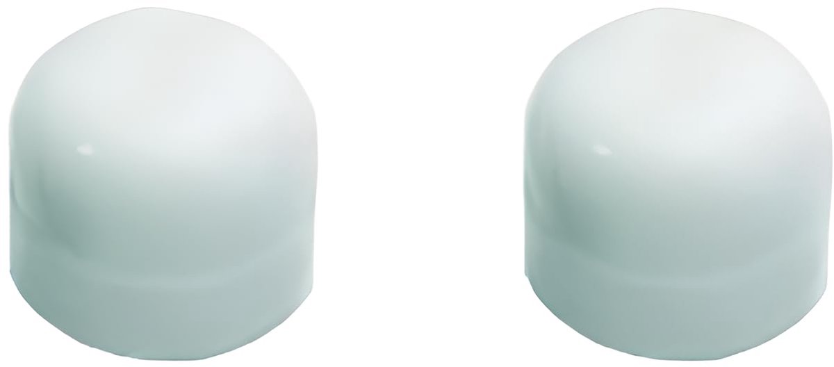 2 stuks Zelfklevende Rubberen Deurstopper - Voor Vloer - Wit