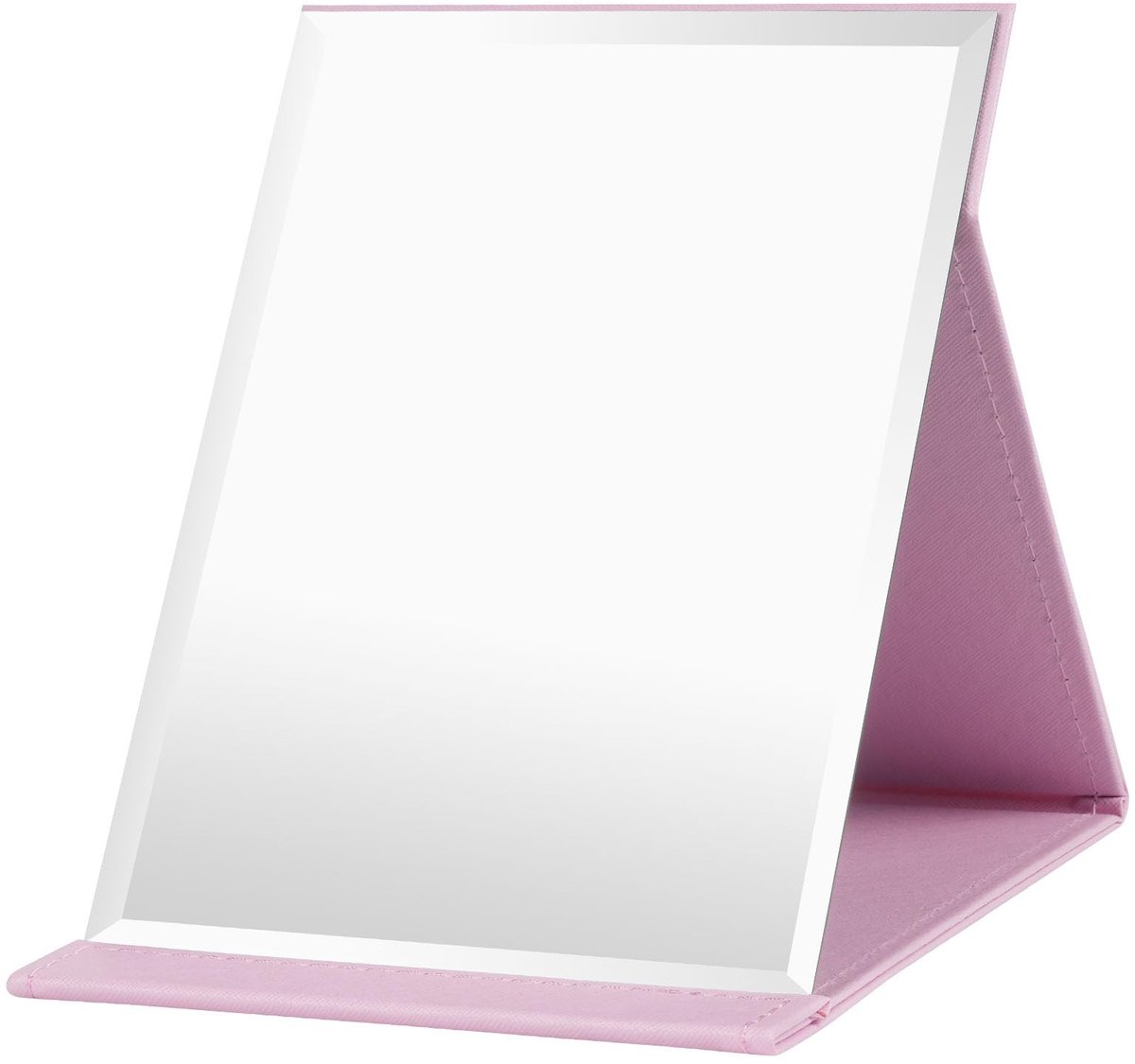 Opvouwbare Cosmeticaspiegel - Draagbaar voor thuis en op reis - Voor op tafel en in de hand - Groot 21.5x15.5 cm