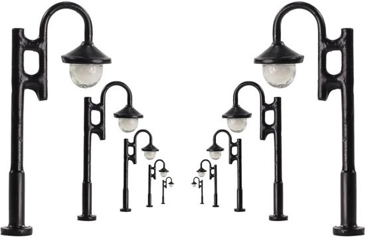 10x Miniatuur LED Verlichting voor Modelspoorbaan Verlichting Straatlampen Tuin en Bonsai Decoratie (29mm)