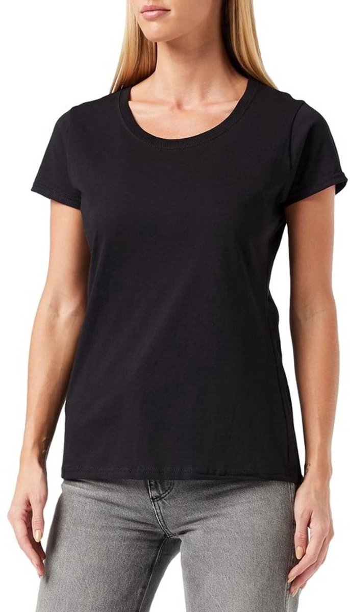 Dames T-Shirt van Zacht Katoen met Vrouwelijke Pasvorm