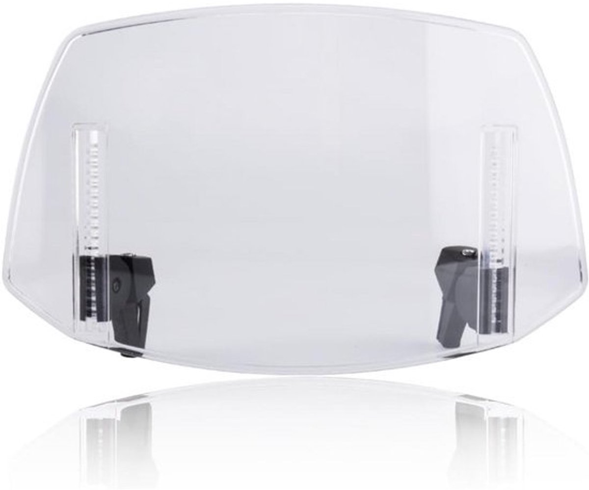 Motorfiets Windscherm Verlenging - Verstelbare Clip-on Spoiler en Deflector - Universele Pasvorm (Transparant)