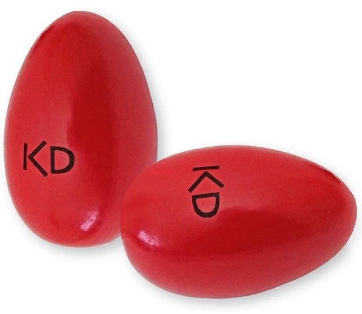 Houten Shaker Eieren - Rood - 1 Paar