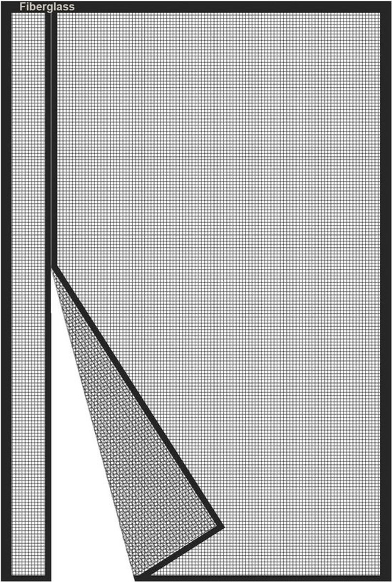 Zij-opening Magnetisch Vliegengordijn 160x240 cm - Klamboedeur voor Terrasdeur en Balkondeur