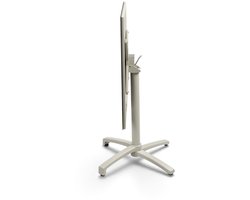 Inklapbare vierkante terrastafel Gent 70 cm | 4 personen | Cement Grey/Sand Brown | HPL & aluminium