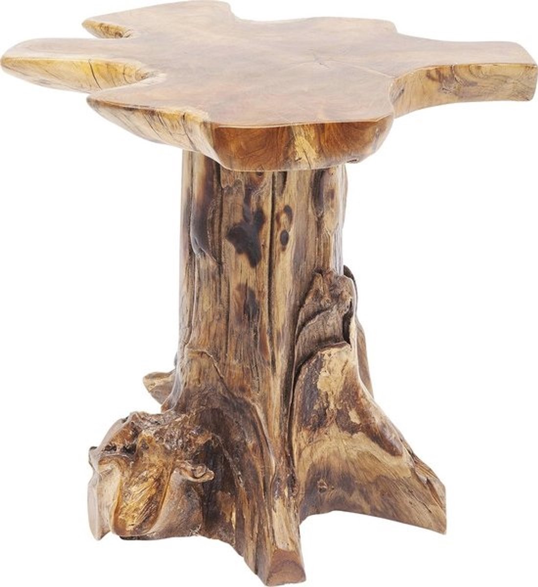 Bijzettafel Boom Klein Teak Massief Hout