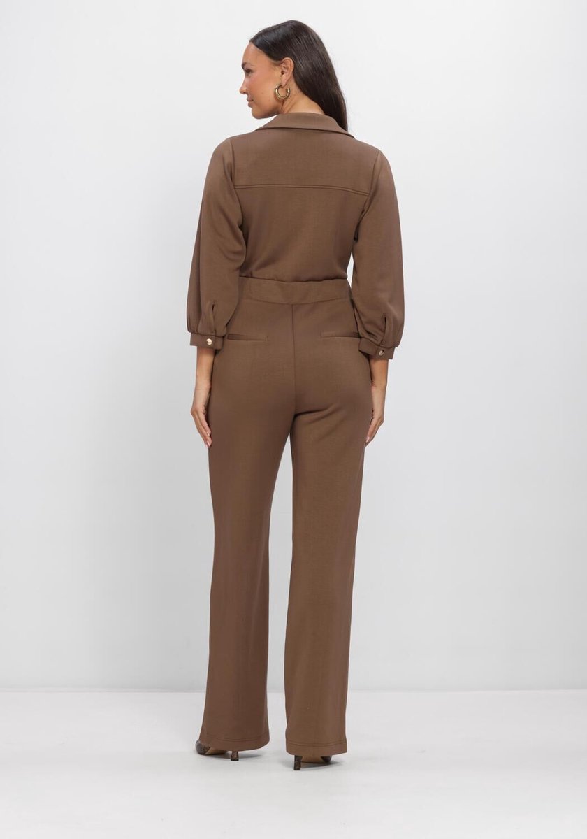 AAIKO Vion Vis 147 Jumpsuits Dames - Bruin - Maat XL