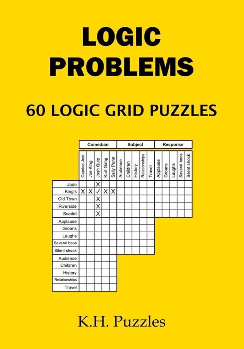 60 Logische Denkspellen - Logische Grid Puzzels voor Volwassenen en Kinderen