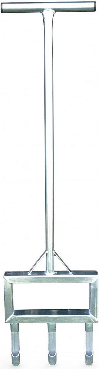 Tuinvork Beluchter - Gazon Aerator - Gazon Verzorging - Verzinkt Staal - 107 cm Lengte - Grijs