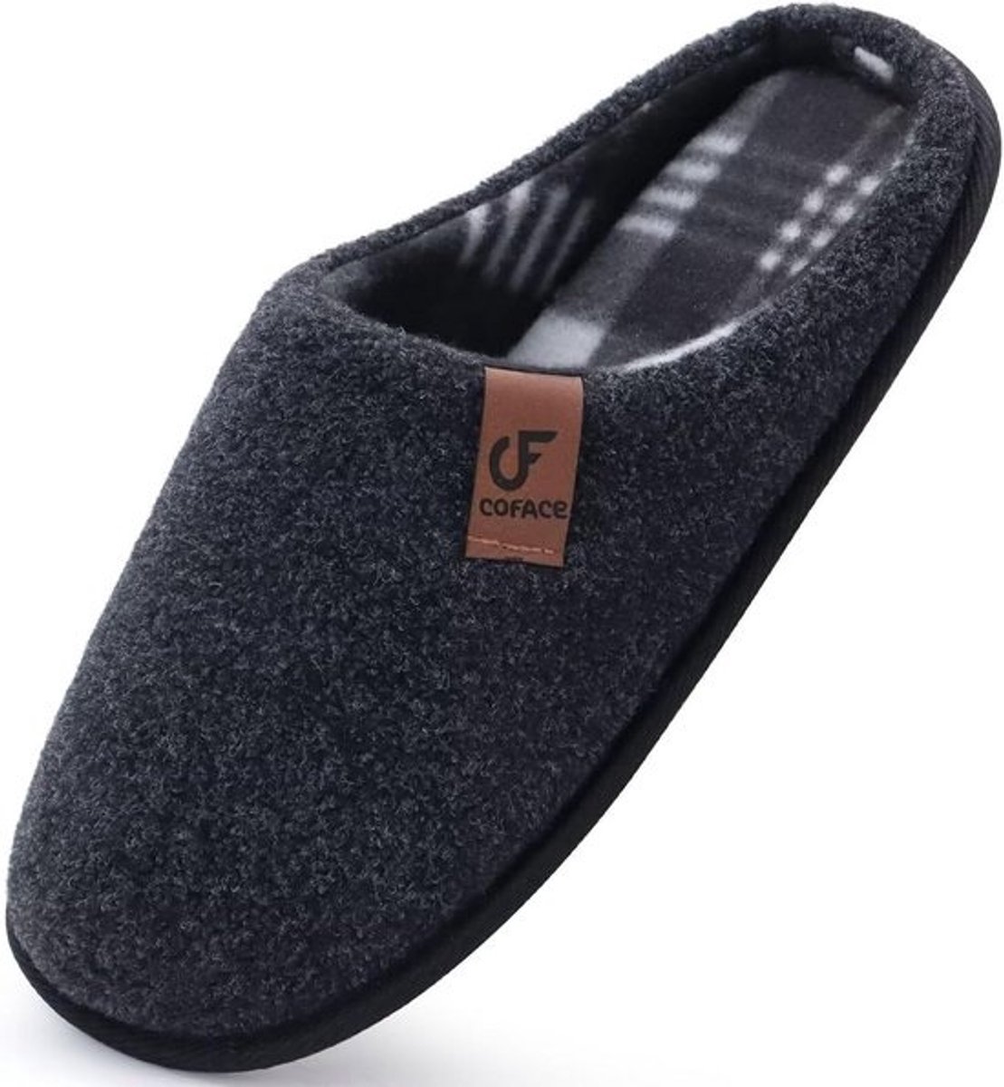 Warme Pluche Pantoffels met Memory Foam en Antislipzool