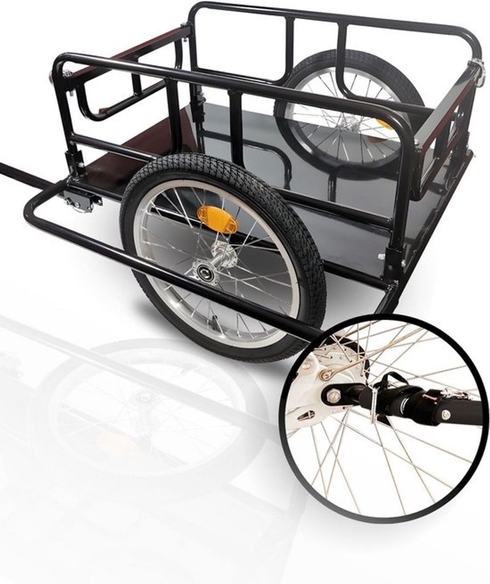 Fietskar Bagage - Fietsaanhanger - Aanhangwagen Fiets - (SIZE) - Duurzaam