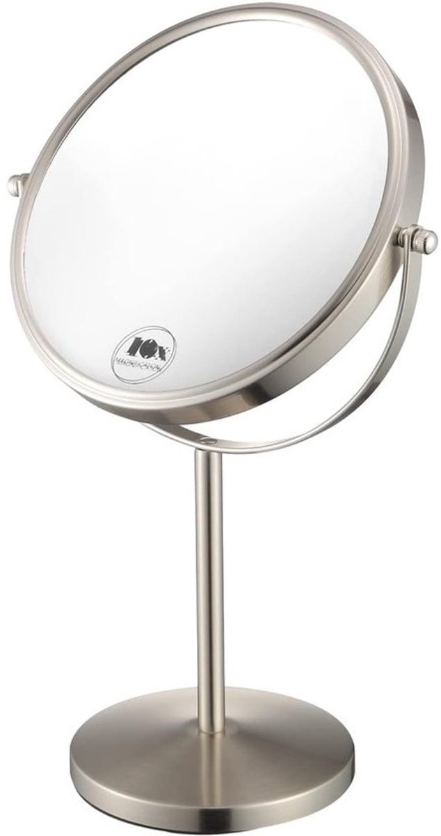Vergrootglas Make-up Spiegel Dubbelzijdig Tafelmodel 10x Vergroting
