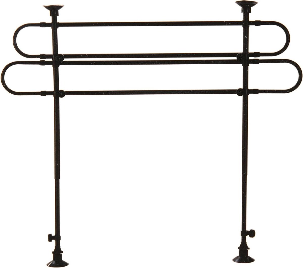 Hondenrek Auto - Hondenafscheiding - Veilige Autoritten - Universeel Verstelbaar - 2 x 145 x 110 cm - Zwart