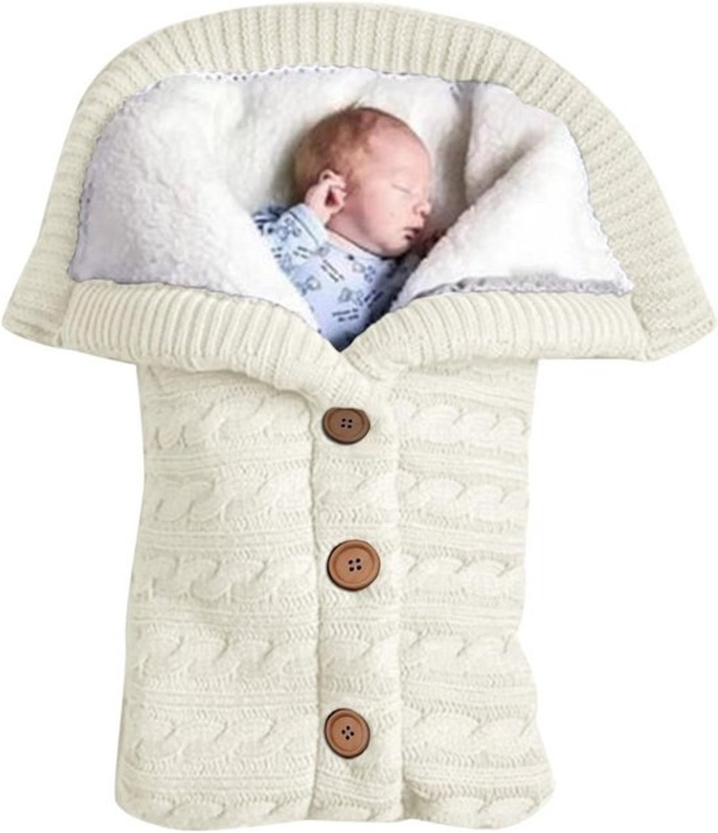 Extra Warme Voetenzak voor Kinderwagen en Draagzak | Baby Slaapzak met Sherpa Voering (0-6 Maanden)