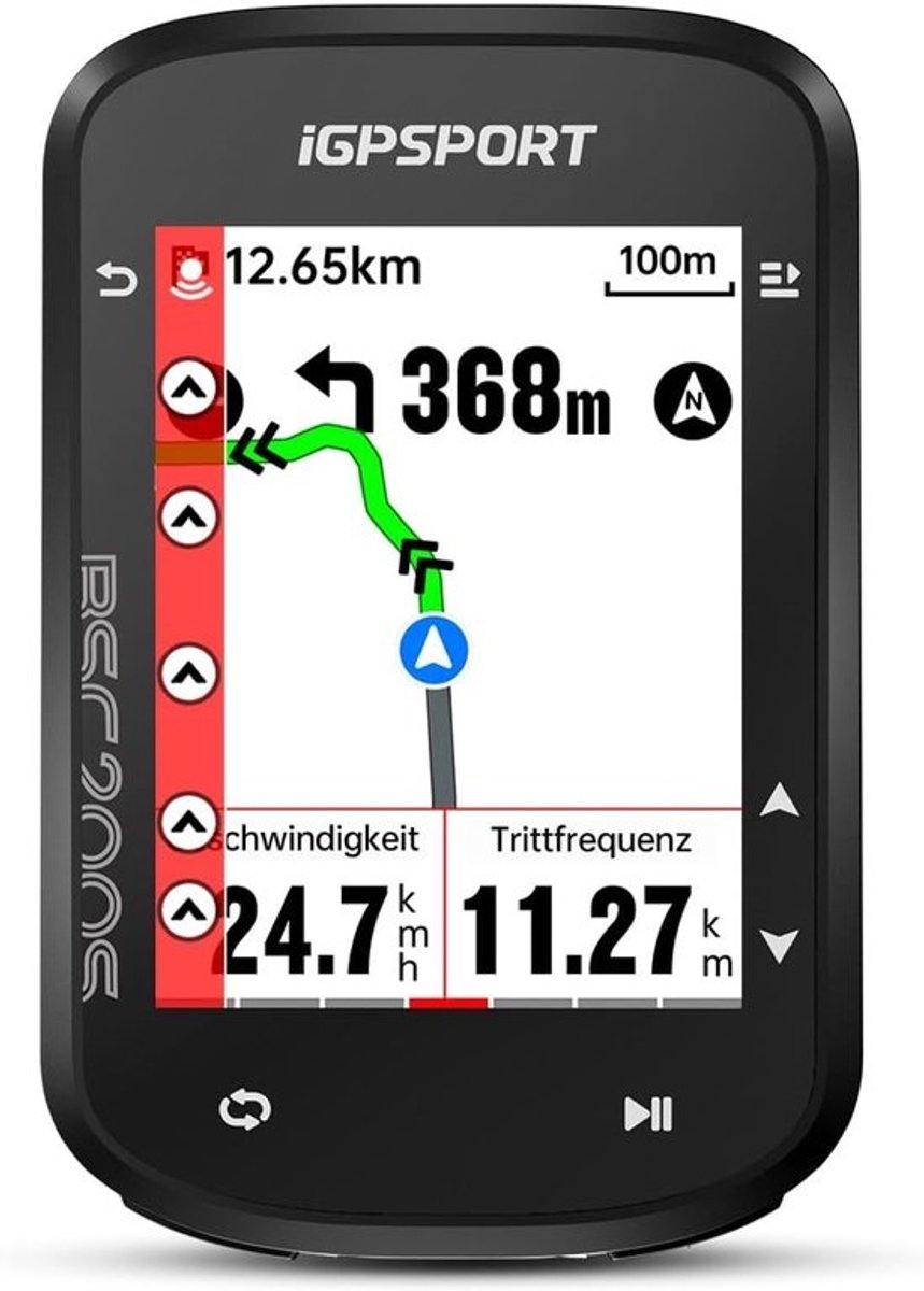 Draadloze GPS Fietscomputer met Kleurenscherm en Navigatie