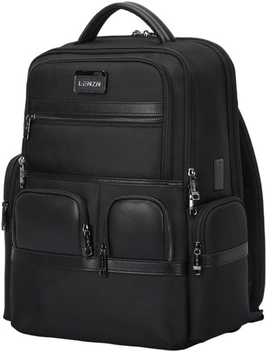 Waterdichte Laptop Rugzak 15,6 inch voor Werk en Reizen met USB Laadpoort | Duurzaam Nylon