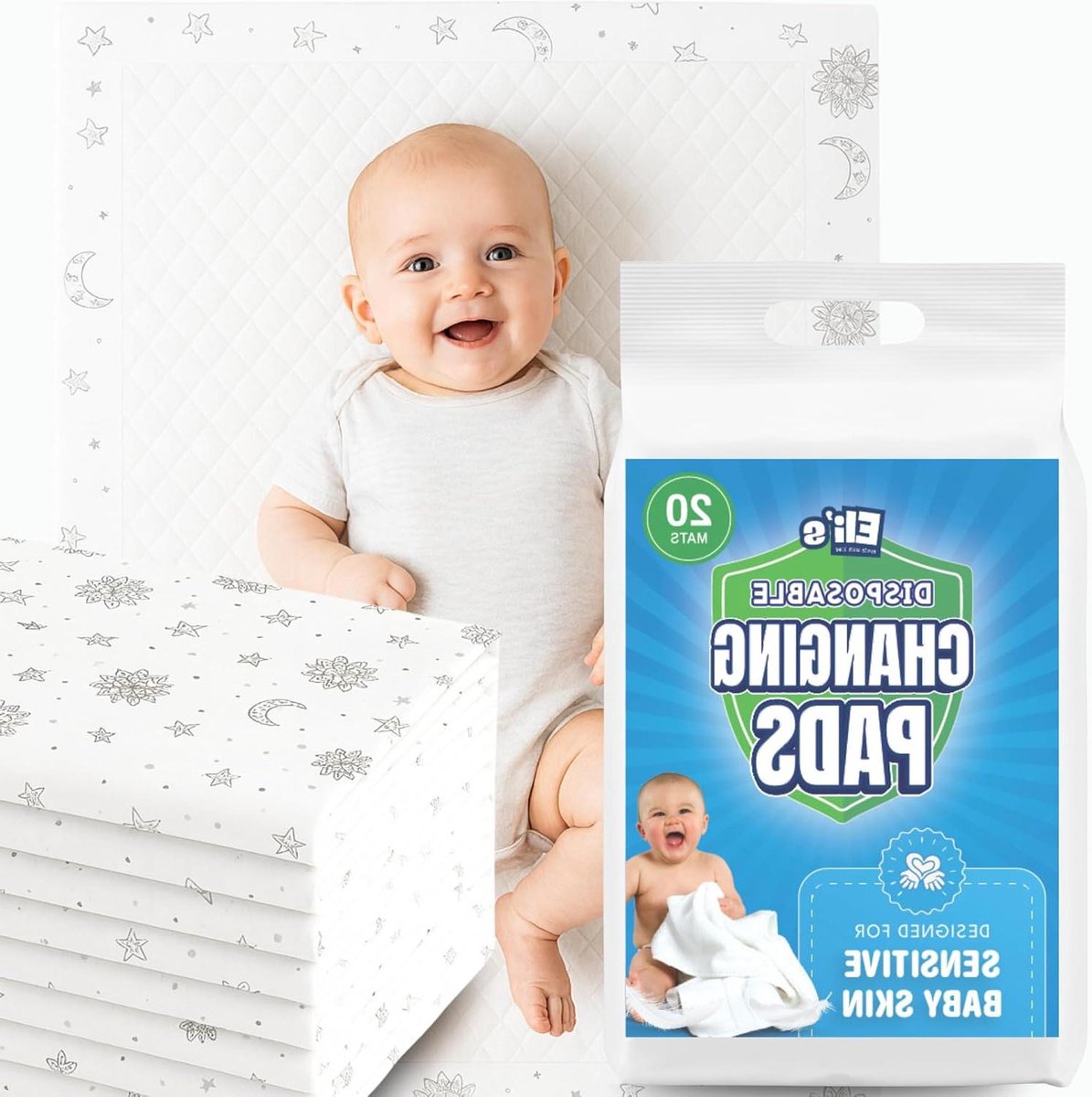 Wegwerp aankleedmat - Baby verschoningsmat - Baby verzorgen - Zacht en waterdicht - 20 stuks - Boho